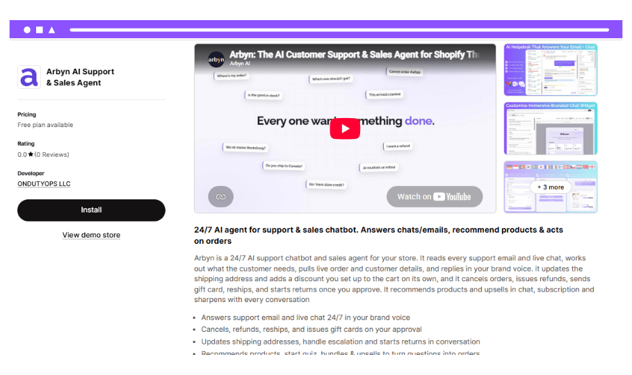 Install from the Shopify App Store.