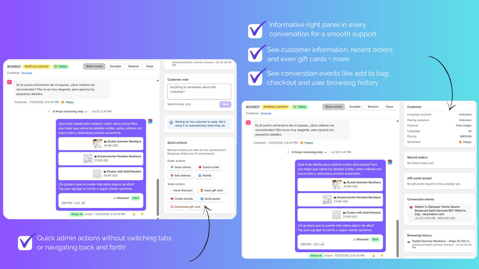 How to Read Arbyn's Conversation-to-Order Attribution